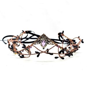 👸👑🌹MOSTORY Handmade Gothic Crystal Crown Headpiece!🌹👑👸